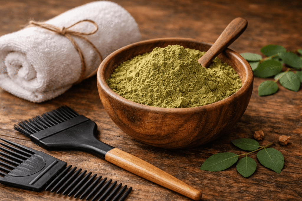 Coloration cheveux bio