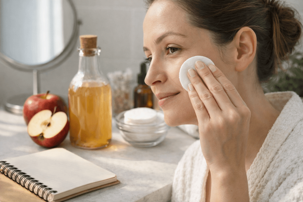 Vinaigre de cidre visage