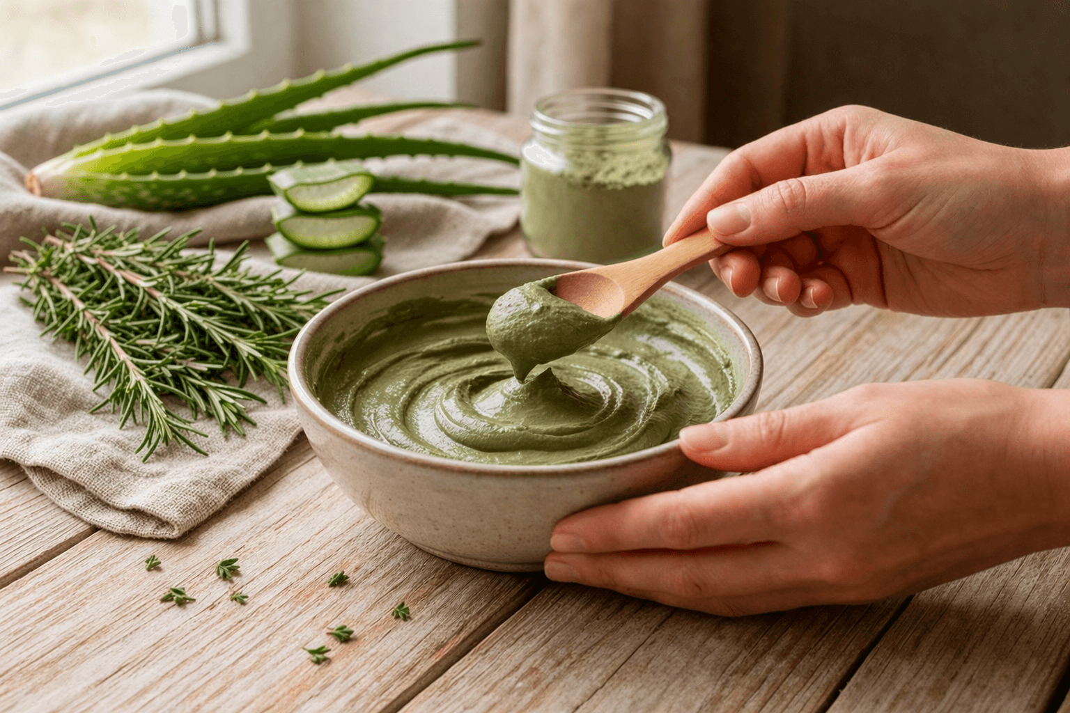 Argile verte en cataplasme