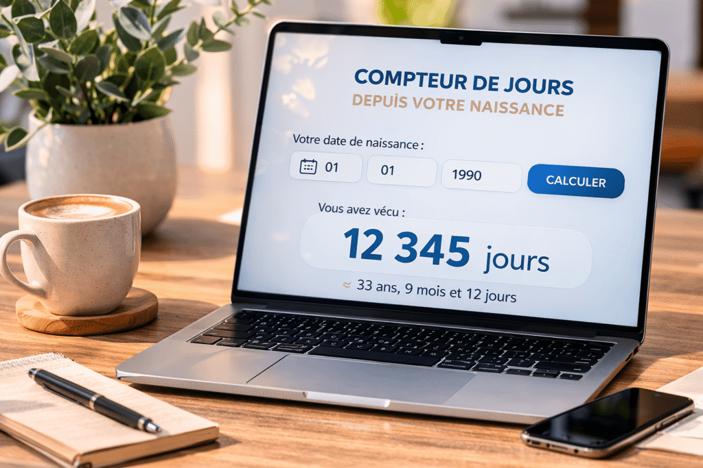 Compteur jours naissance