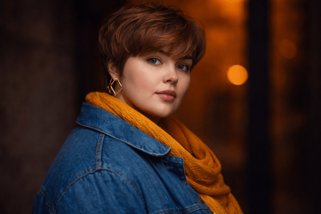 Coupe courte femme forte