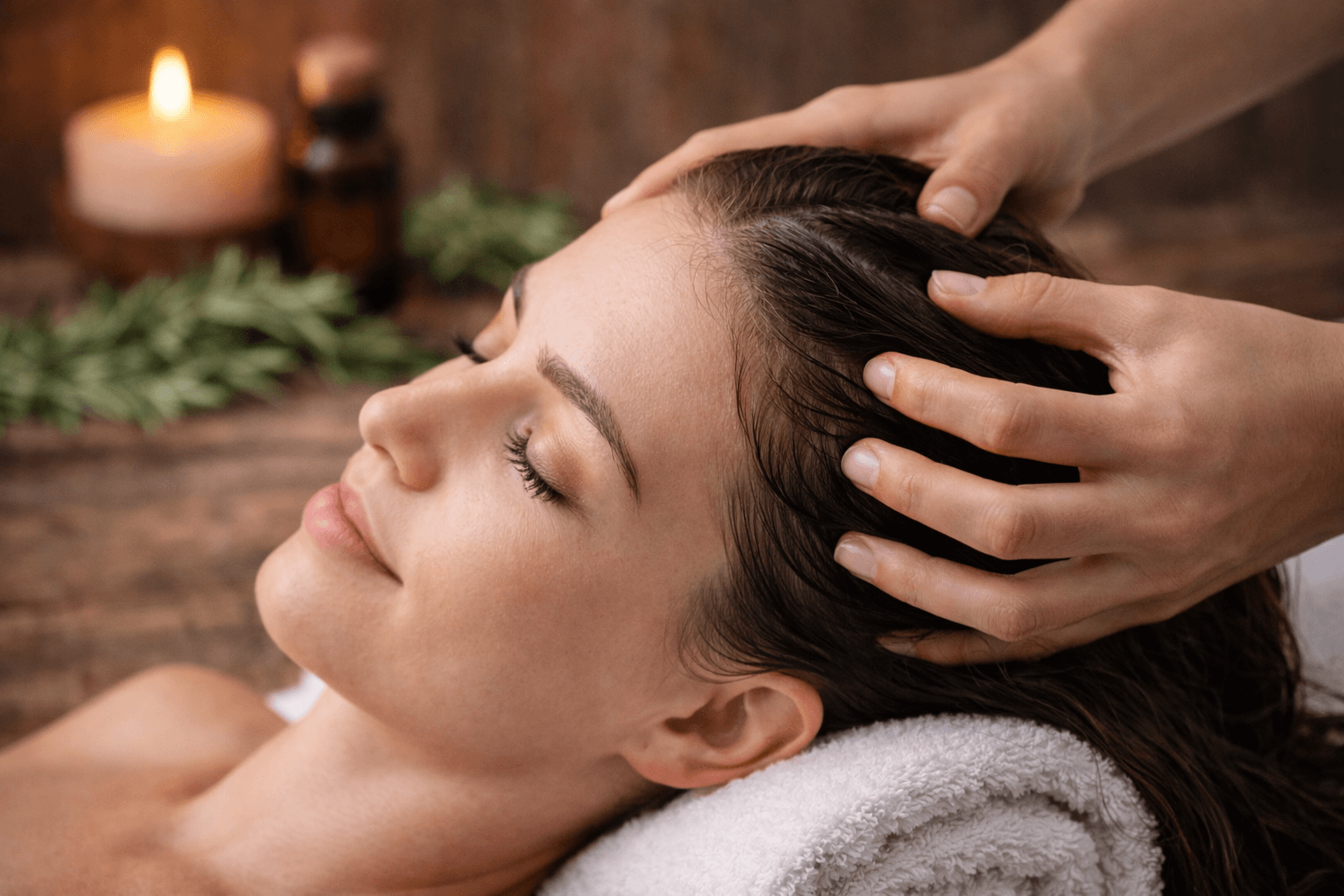 Huile de romarin cheveux