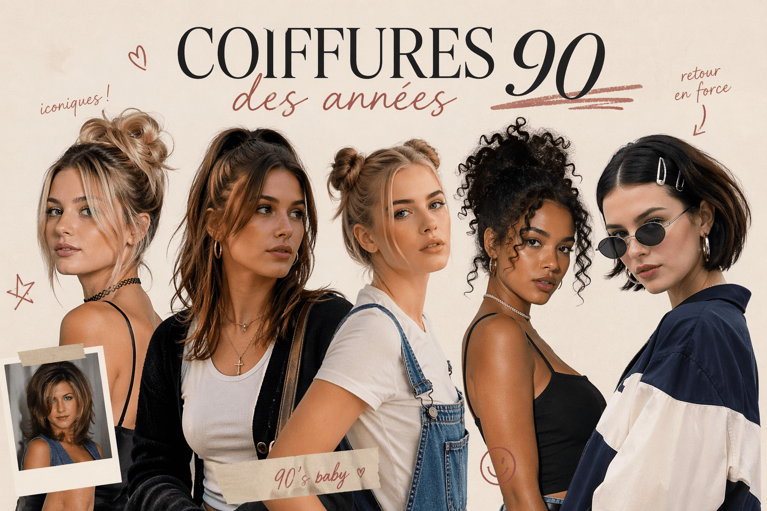 Coiffure année 90 : ces looks que je pensais ne jamais aimer… et que je porte aujourd’hui