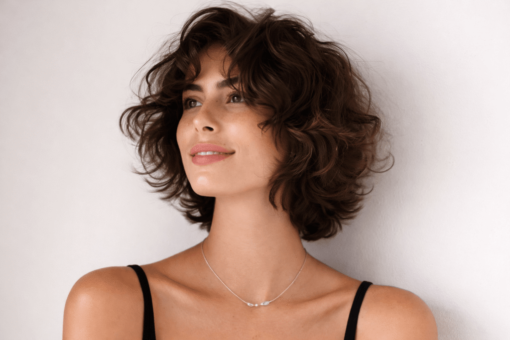 Coupe courte femme cheveux épais