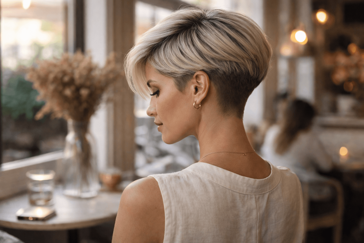 Nuque hyper stylée : la coupe courte femme moderne qui transforme tout