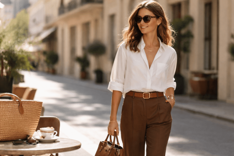 Quelle couleur va bien avec le marron vêtement ?