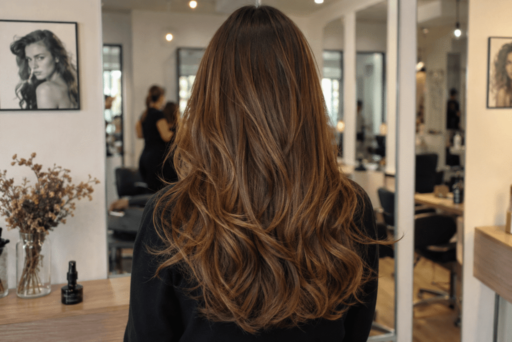 Coupe de femme cheveux long