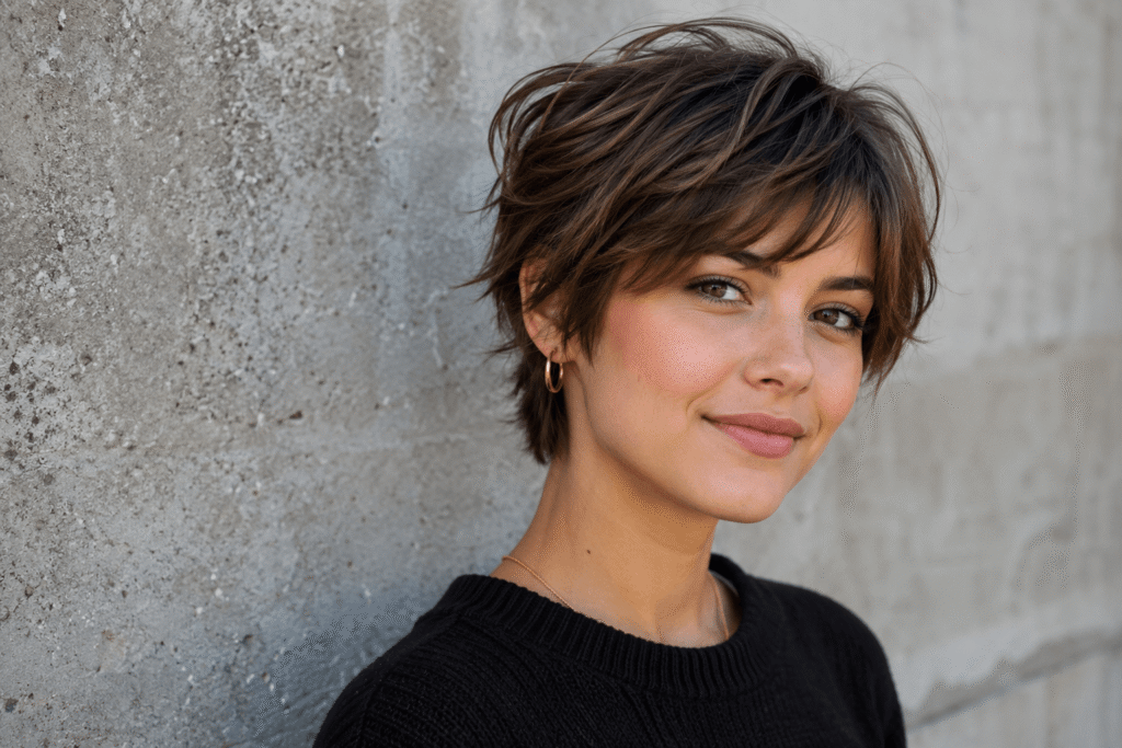 Coupe courte femme dégradée