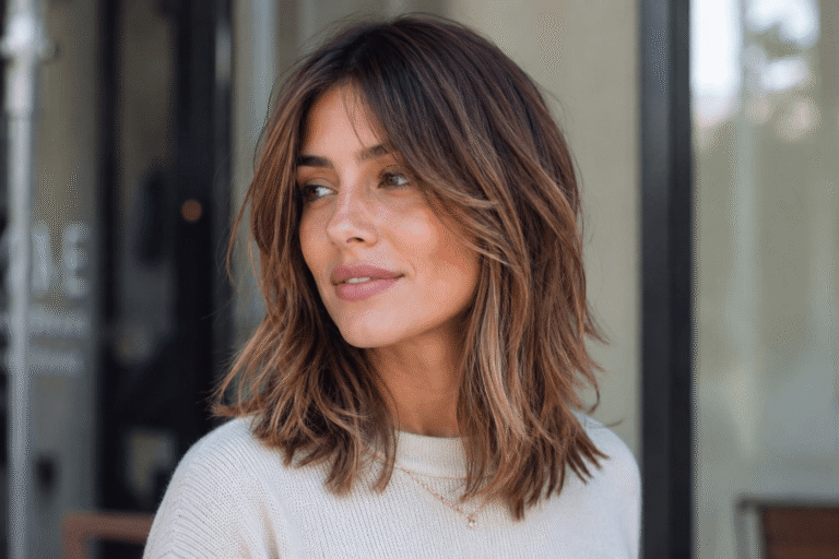 Effilé dégradé coupe mi long