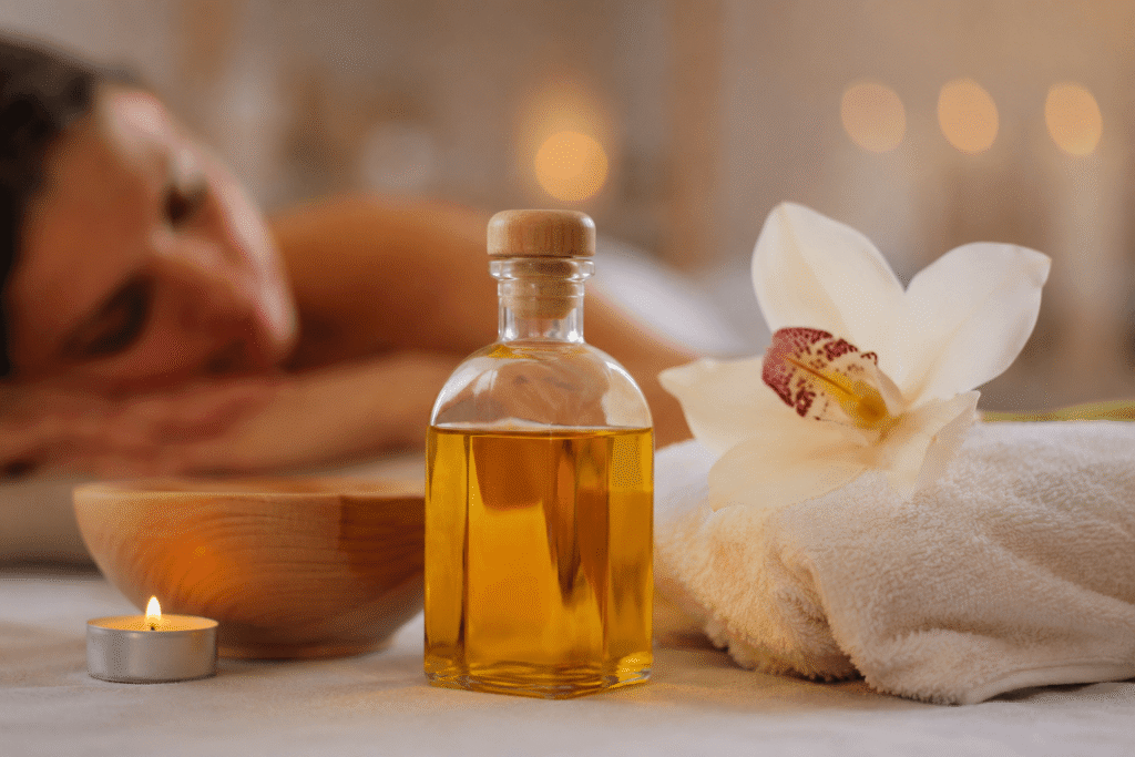Huile de massage