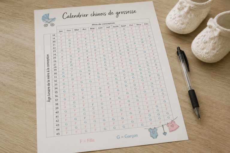 Calendrier chinois grossesse 2026