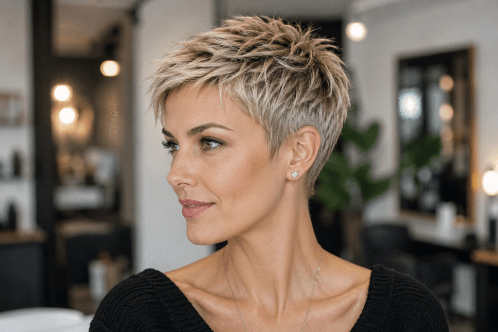Coupe très courte femme