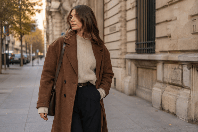 Manteau marron